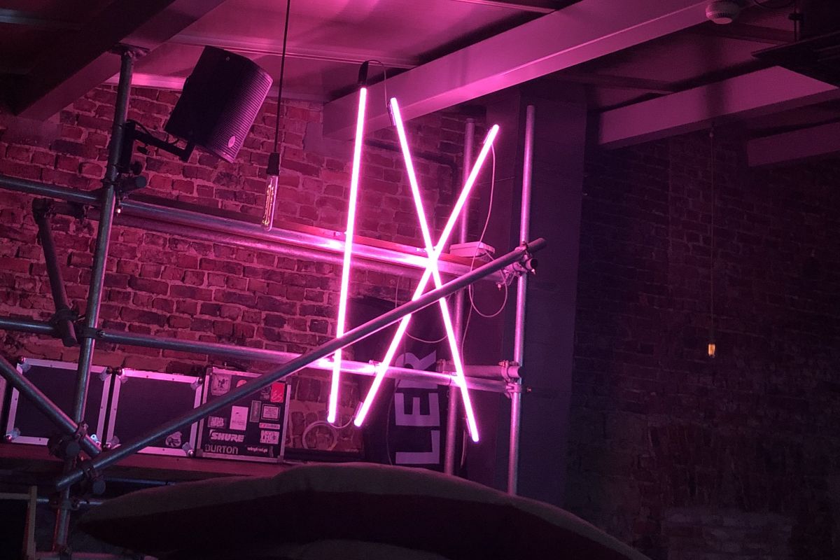 Próba neonu, Katowice, 2019